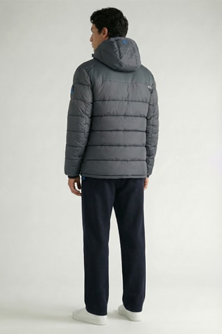 Piumino con cappuccio Beachana - Grigio