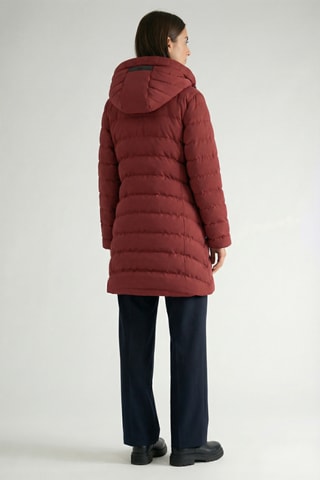 Piumino lungo Clarisana - Bordeaux