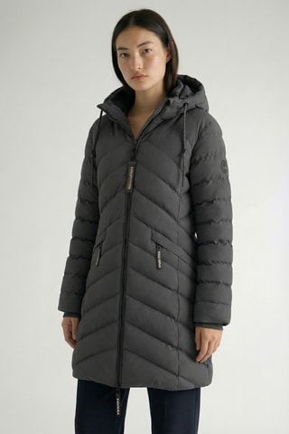 Piumino lungo Clarisana - Grigio scuro