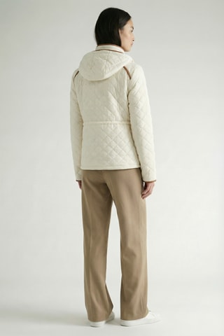 Piumino con cappuccio Doyatuana - Ecrù