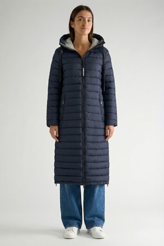 Piumino lungo Azulana - Navy