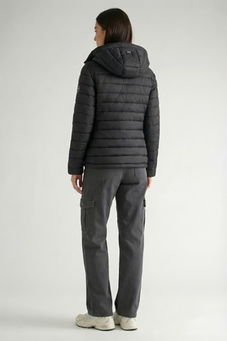 Piumino con cappuccio Azulana - Nero