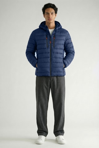 Piumino con cappuccio Alaricana - Navy