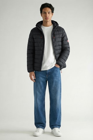 Piumino con cappuccio Alaricana - Nero