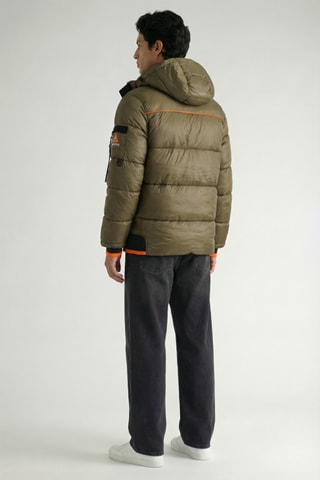 Piumino con cappuccio Calixana - Kaki