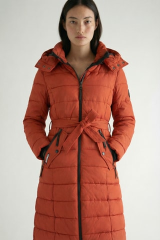 Piumino con cappuccio Cabana - Rosso