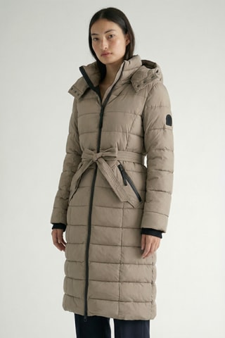 Piumino lungo Cabana - Taupe