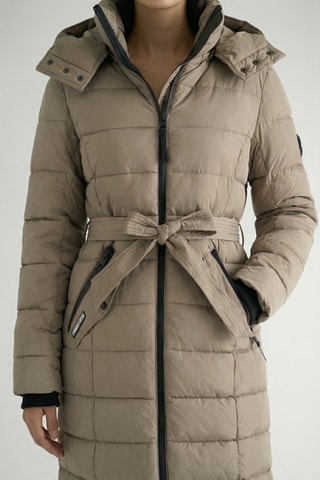 Piumino lungo Cabana - Taupe