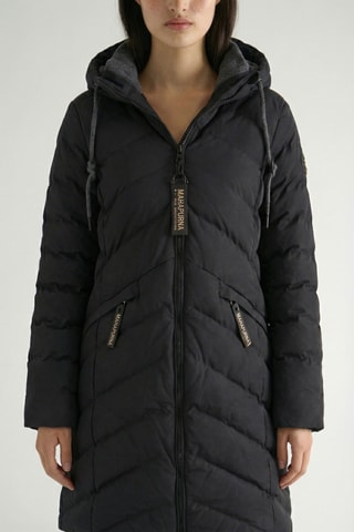 Piumino lungo Clarisana - Nero