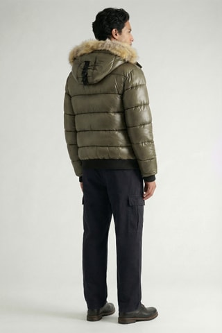 Piumino con cappuccio Bugsana - Kaki