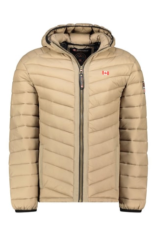 Piumino con cappuccio Carlitana - Beige