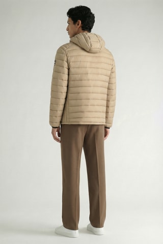 Piumino con cappuccio Carlitana - Beige