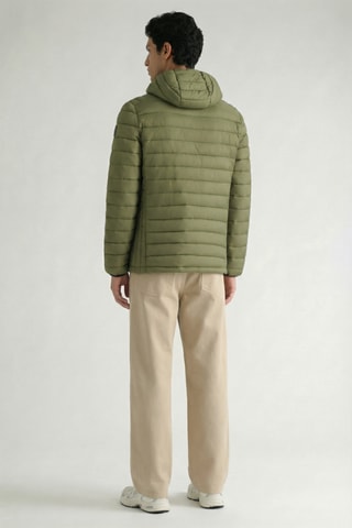 Piumino con cappuccio Carlitana - Verde oliva