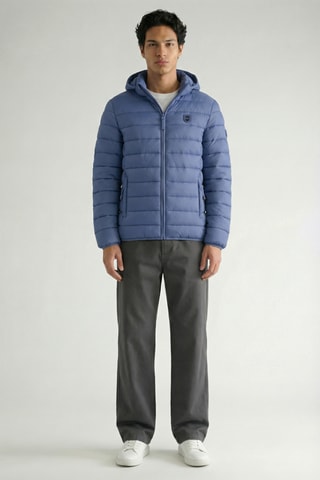 Piumino con cappuccio Amitalana - Blu