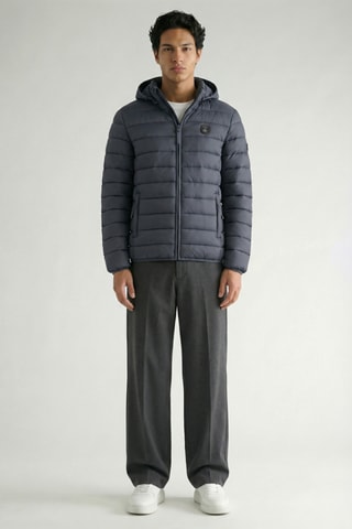 Piumino con cappuccio Amitalana - Navy