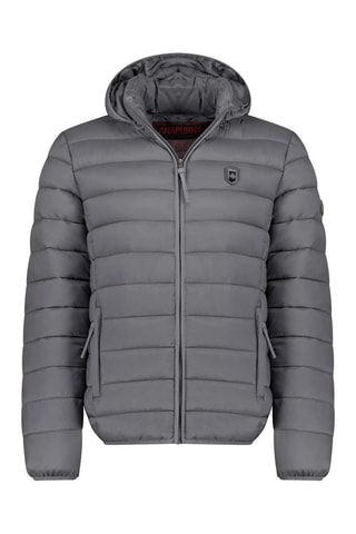 Piumino con cappuccio Amitalana - Grigio