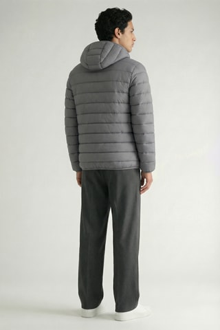 Piumino con cappuccio Amitalana - Grigio