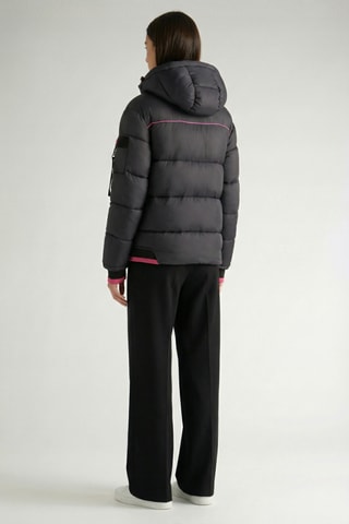 Piumino con cappuccio Calixana - Nero