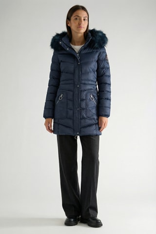 Piumino lungo Civilana - Navy