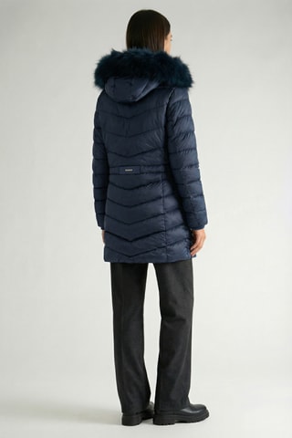 Piumino lungo Civilana - Navy