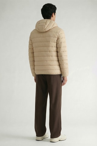 Piumino con cappuccio Amitalana - Beige