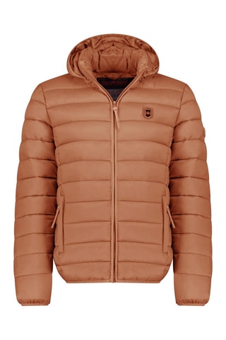 Piumino con cappuccio Amitalana - Cammello