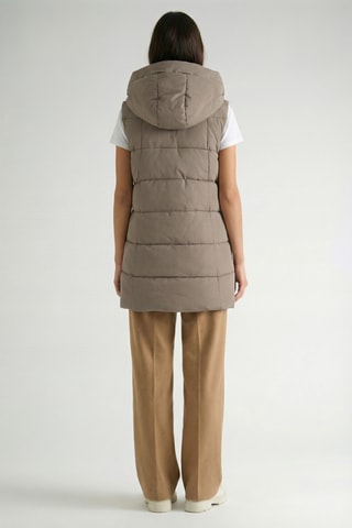 Piumino senza maniche Dolbana - Taupe