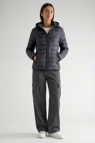 Piumino con cappuccio Akitalana - Nero