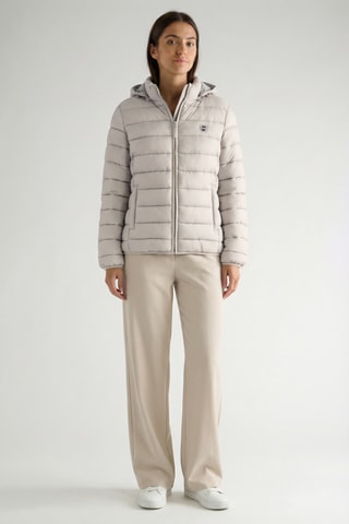 Piumino con cappuccio Akitalana - Grigio chiaro