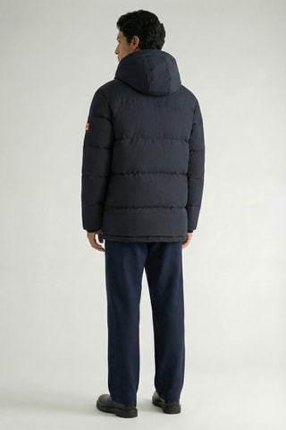 Piumino con cappuccio Albertana - Nero