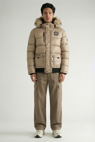 Piumino con cappuccio Bugsana - Beige