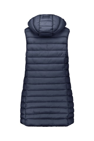Piumino lungo senza maniche - Navy
