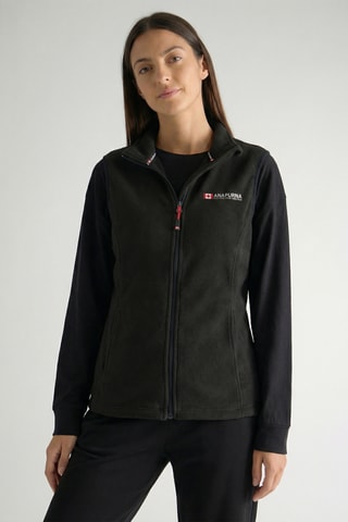 Felpa senza maniche in pile Vugana - Nero