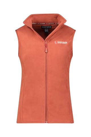 Felpa senza maniche in pile Vugana - Rosso mattone