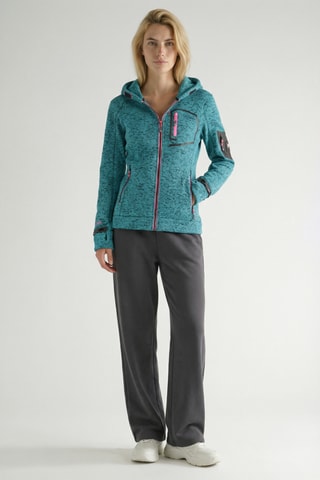 Felpa con cappuccio Telectrana - Turchese melange