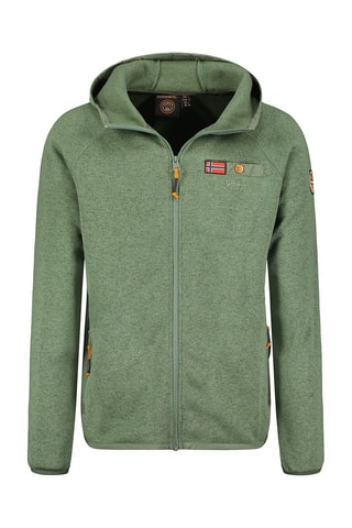 Pile con cappuccio Tiparniana - Verde mandorla