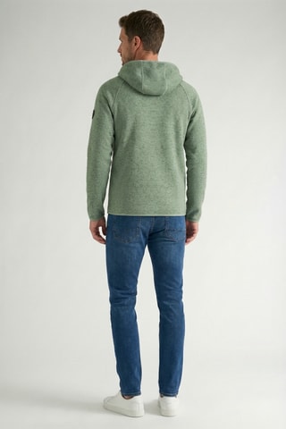 Pile con cappuccio Tiparniana - Verde mandorla