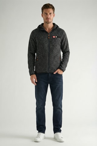 Pile con cappuccio Tiparniana - Nero