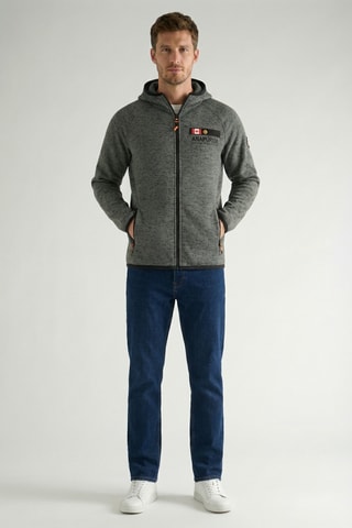 Pile con cappuccio Tiparniana - Grigio scuro