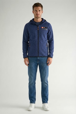 Pile con cappuccio Tiparniana - Navy