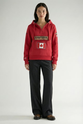 Felpa con cappuccio Gymana - 
Rosso