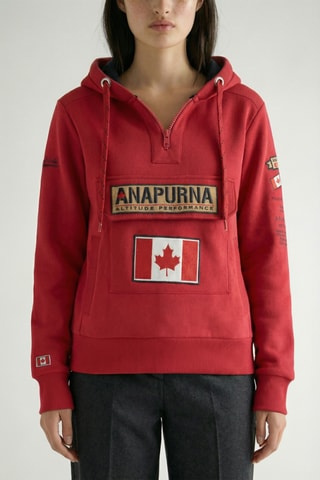 Felpa con cappuccio Gymana - 
Rosso