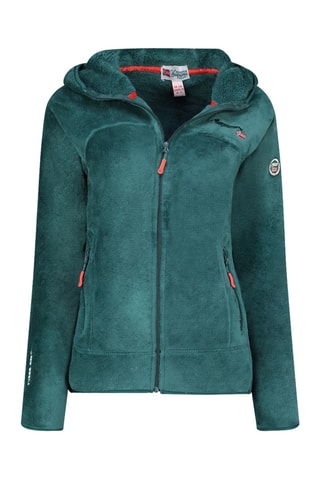 Giacca in pile con cappuccio Uternel - Verde scuro