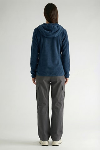 Giacca in pile con cappuccio Uternel - Navy