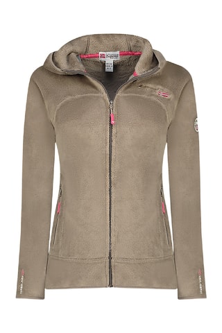 Giacca in pile con cappuccio Uternel - Taupe