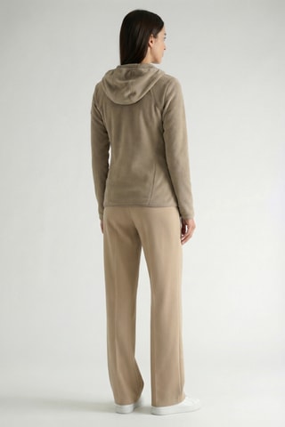 Giacca in pile con cappuccio Uternel - Taupe