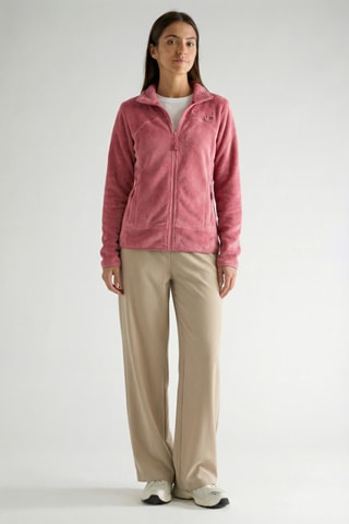 Giacca in pile con cappuccio Uternel - Rosa cipria