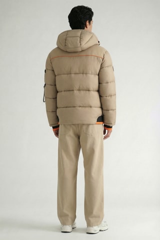 Piumino con cappuccio Calixana - Beige