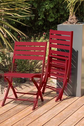 2 sillas plegables Marius - 46 x 41 x 82 cm