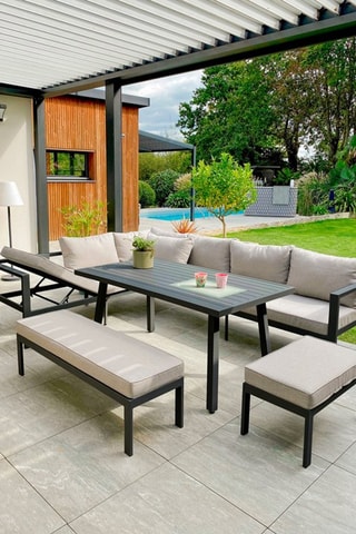 Conjunto de jardín Antalya - 9 plazas